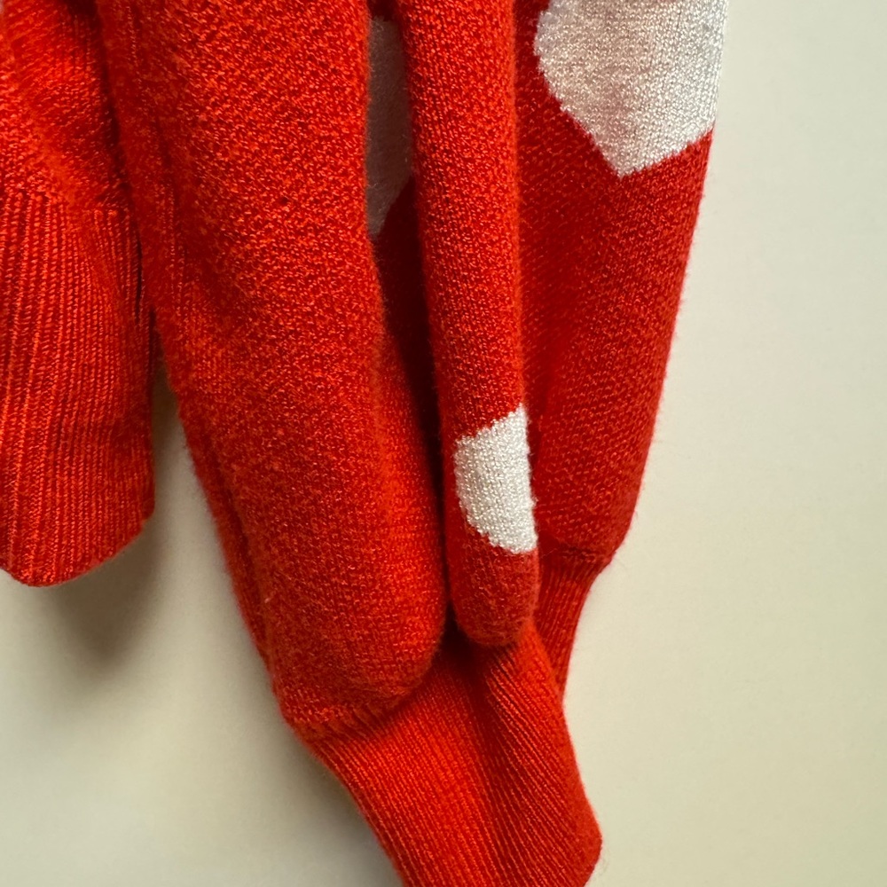 Red Heart Patterned Women's Sweater - Picture 2 of 9